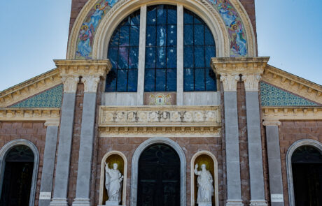 Facade of the Basilica Sanctuary of the Most Holy Mary of Tindari