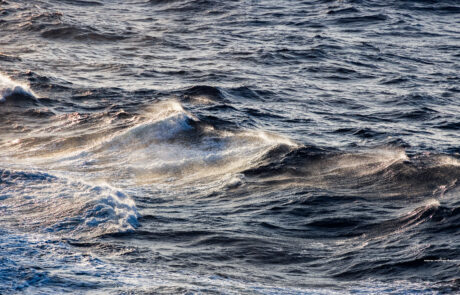 Close-up of ocean waves at sea near Kefalonia